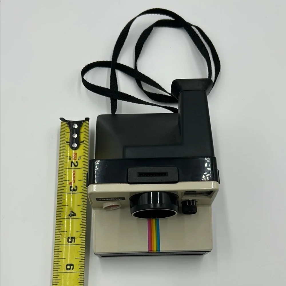 Vintage Polaroid Black and White Film Camera with Instant Photo Feature